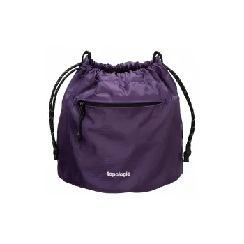 Topologie Nylon Fabric Crossbody Bag Clutch Small Size Unisex Purple
