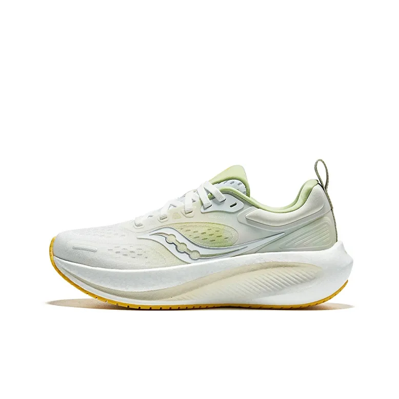 Saucony Surge 3 Cushioning Low Top Running Shoes Women's White Green-0