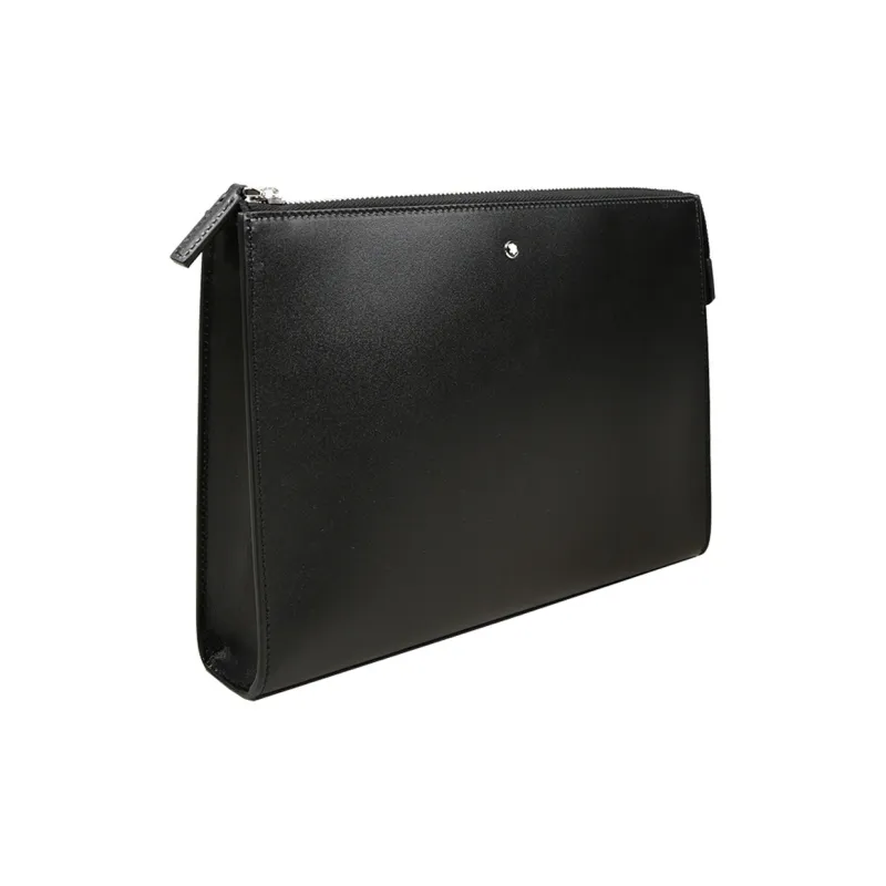 MONTBLANC Meisterstuck Leather Briefcases Clutches Men's Black-1