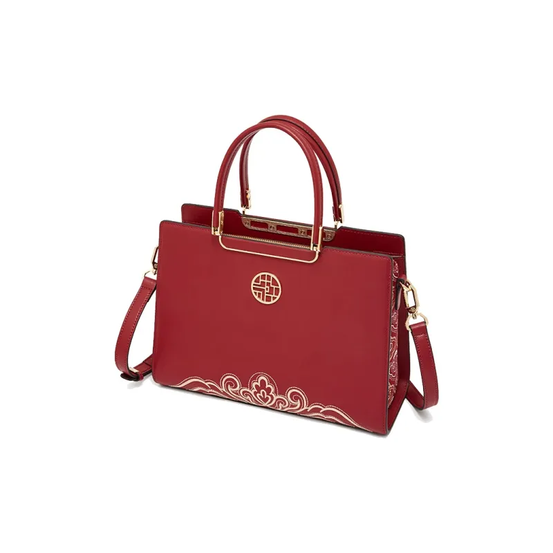 Geshiman Cow Leather Crossbody Handbags Regular Women's Ecru/Black/Apricot/Royal Blue/Burgundy-17