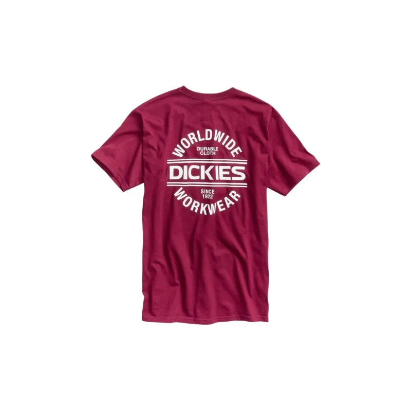 Dickies T-Shirts Men Rose Red-1