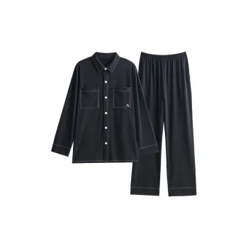 Peninsula City Pajama Set Men's Sleep Aid Black