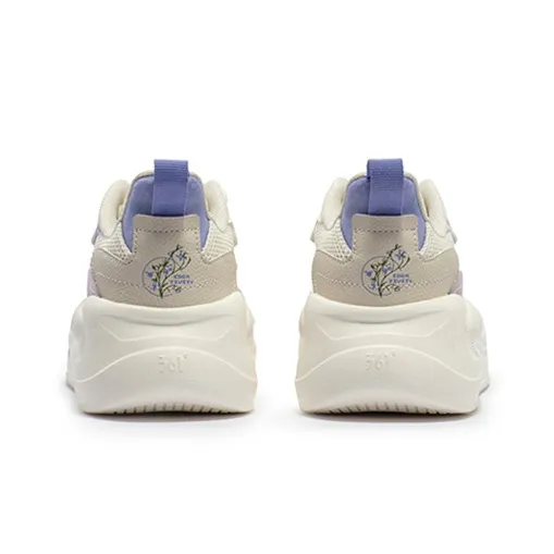 361° Yunshu 4.0 Anti-Slip And Wear-Resistant Breathable Low-Top Casual Shoes Women's Purple-3