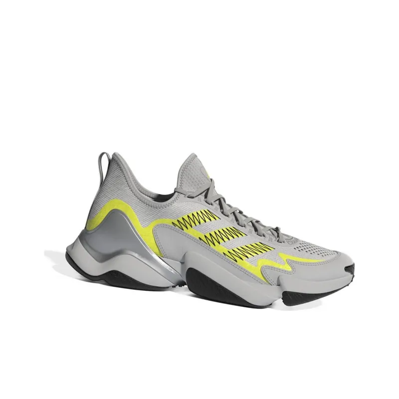 Adidas Impact FLX Cushioning Wear Resistant Mid Top Training Shoes Men's Gray Yellow-1