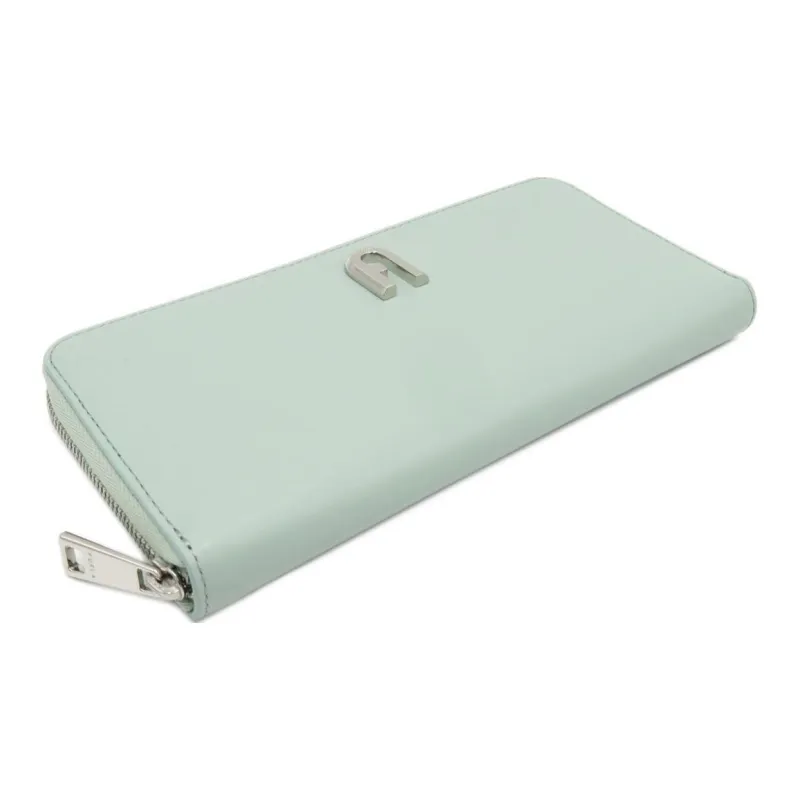 Furla Moon Leather Wallet Extra Large Women's Green-1