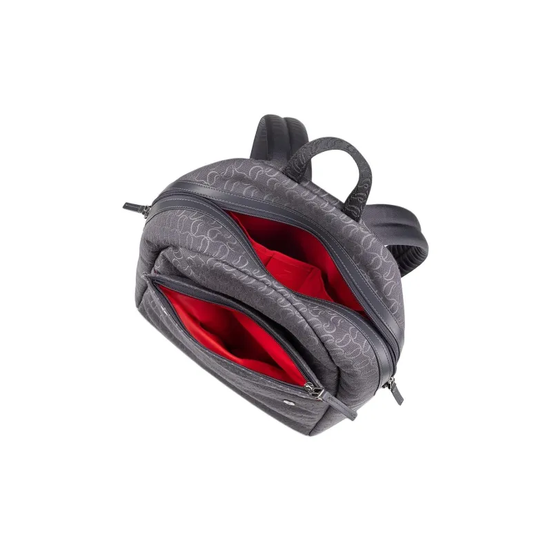 CL LUBOTING Cotton Fabric Backpack Men's Smoke Gray-4