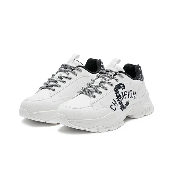 Champion Low Top Chunky Sneakers Men's Black White-2