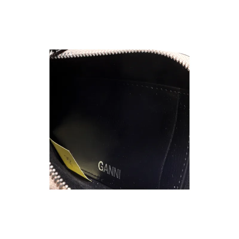 GANNI Recycled Polyester Card Clip Card Holder Women's Gray-4