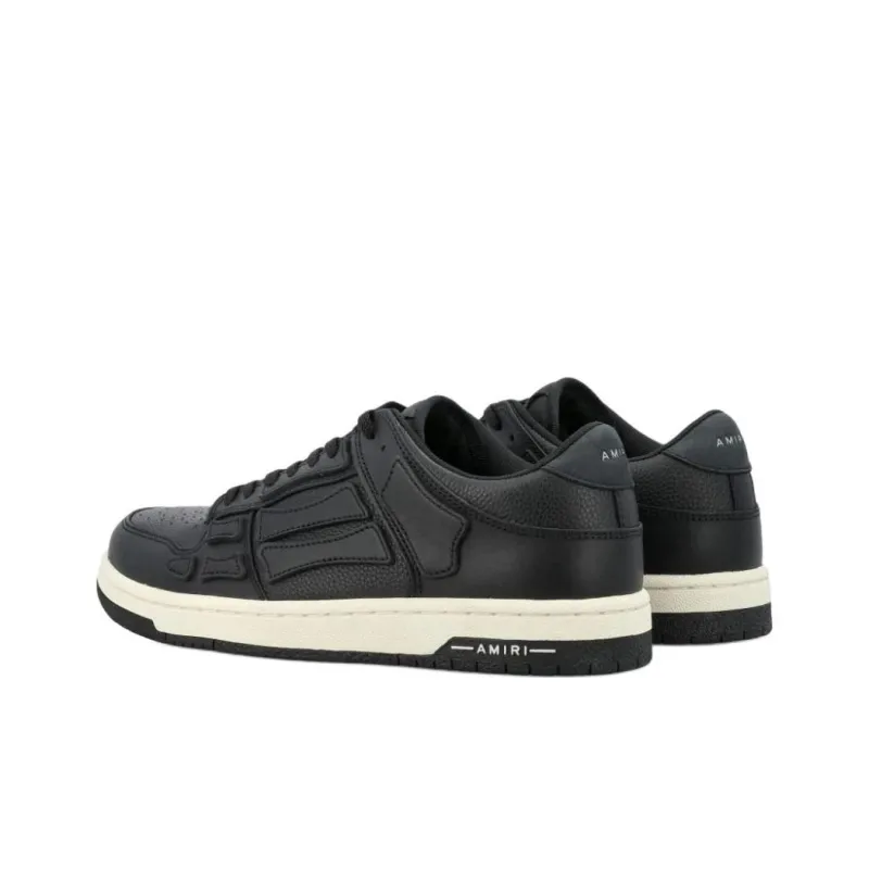 AMIRI Round Toe Lace Up Sneakers-4