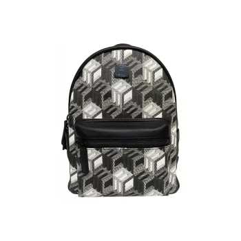 MCM Textile, Cow Leather, Artificial Leather Backpack Small Size Unisex Black