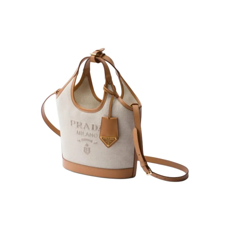 PRADA Leather Shoulder Bag, Crossbody Bag, Handbag Mini Women's Natural-1