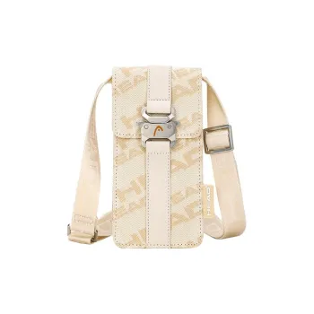 HEAD Fabric Shoulder Bag Crossbody Bag Cell Phone Pouch Small Size Women's Ecru