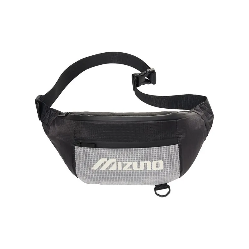 Mizuno HERITAGE Series Nylon Sling Bag, Fanny Pack Regular Unisex Black-0