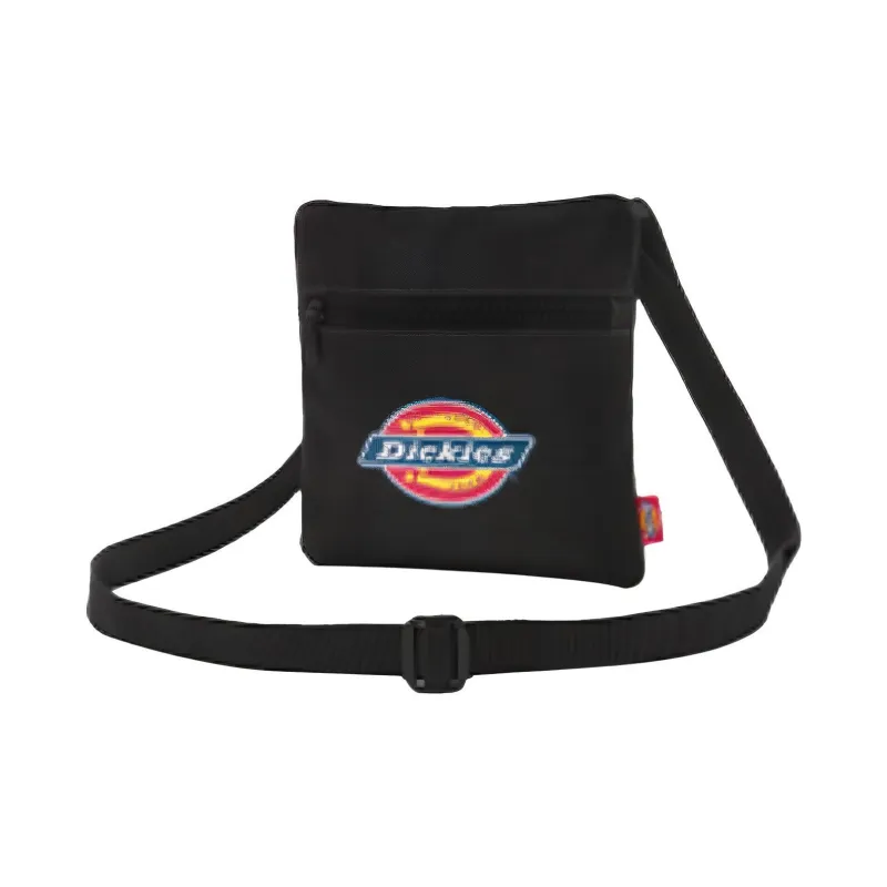 Dickies Polyester Cell Phone Pouch, Small Square Bag, Shoulder Bag, Crossbody Bag Regular Unisex Black-1
