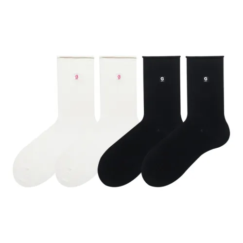 Hello Monday Mid Calf Socks Women's 4 Pack