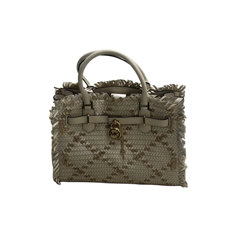 MICHAEL KORS Cow Leather Shoulder Bag Crossbody Bag Handbag Medium Size Women's White-1