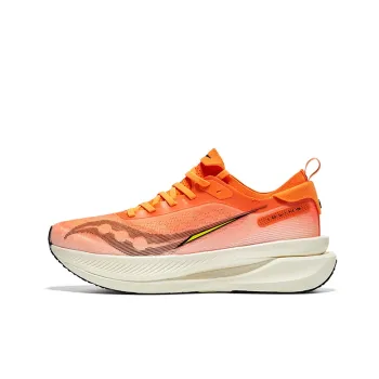 Saucony IDLING Cruise Cushioning And Breathable Low Top Casual Running Shoes Unisex Orange