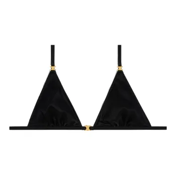 CELINE Triomphe Triangle Bra In Silk