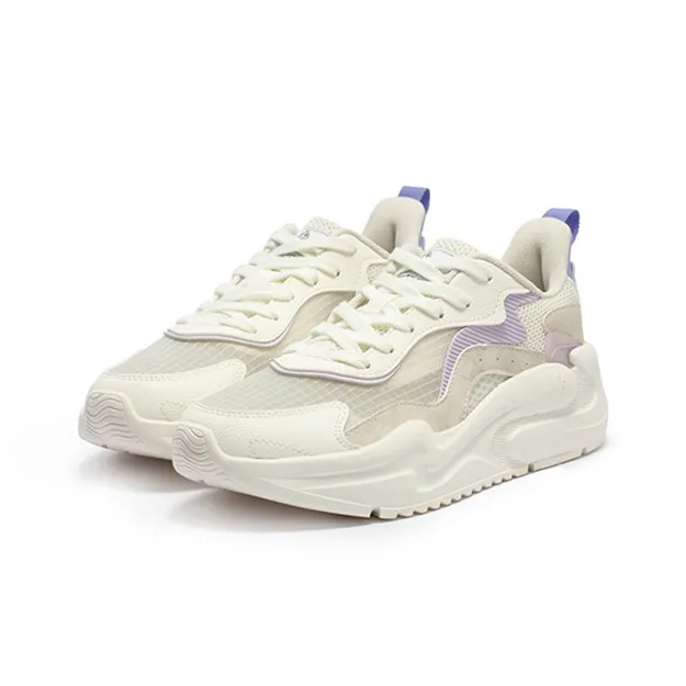 361° Yunshu 4.0 Anti-Slip And Wear-Resistant Breathable Low-Top Casual Shoes Women's Purple-2