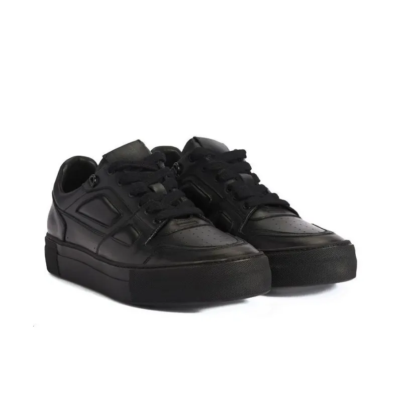 AMIPARIS Low Top Stylish Skateboarding Shoes Unisex Black-3