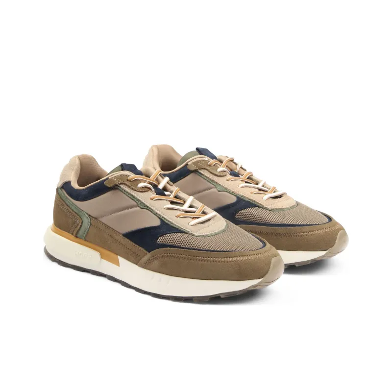 HOFF Cushioning Slip Resistant Low Top Casual Shoes Men's Brown White-2