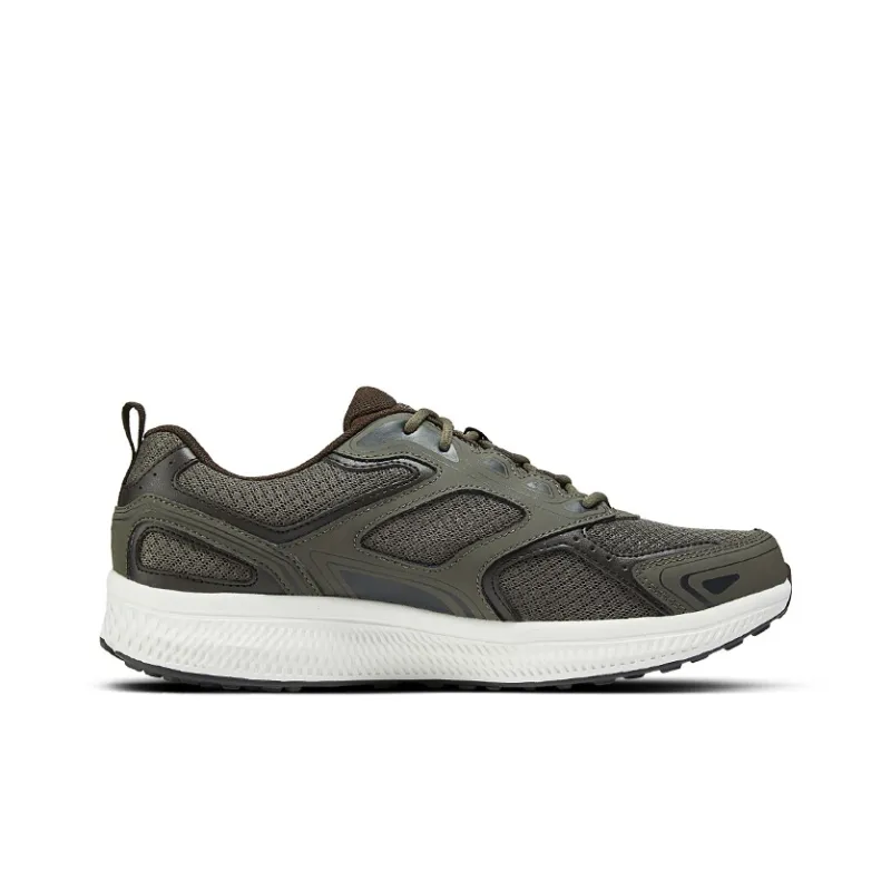 Skechers Cushioning Anti Slip And Wear Resistant Low Top Casual Running Shoes Men's Olive Brown-1