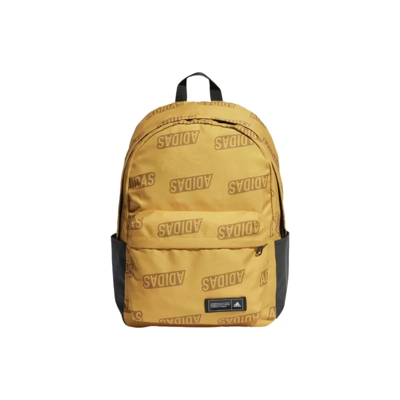 Adidas Recycled Polyester Canvas Backpack Regular Unisex Yellow-0