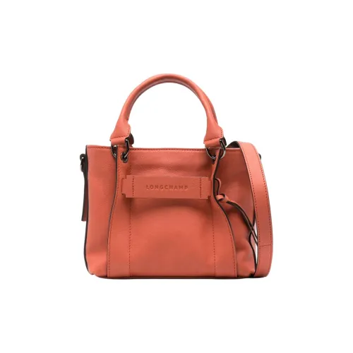 LONGCHAMP Small 3D Leather Tote Bag