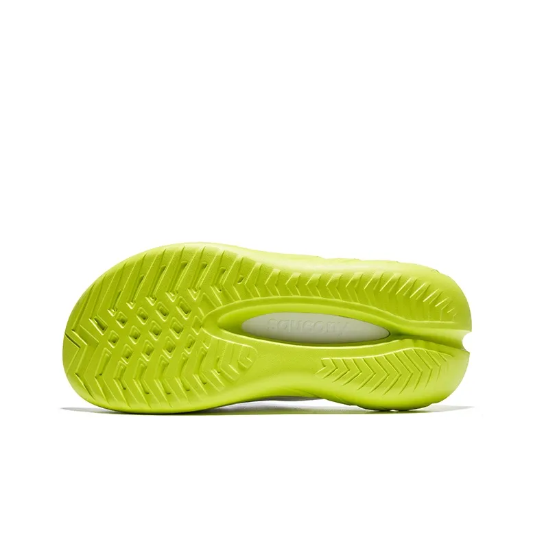 Saucony Cradle 2 EVA Cut Out Slip Resistant Slide Slippers Unisex White Green Black-4