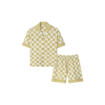 Sha Qian Pajama Set Summer Women's Lemon