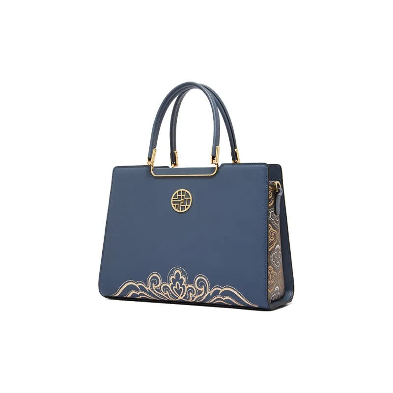 Geshiman Cow Leather Crossbody Handbags Regular Women's Ecru/Black/Apricot/Royal Blue/Burgundy-12