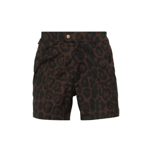 TOM FORD Cheetah-print Swim Shorts