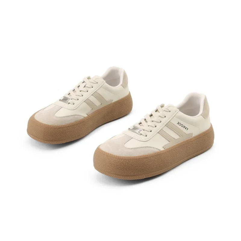 JOSINY Cushioned Wear Resistant Lightweight Breathable Low Top Casual Sports Skateboard Shoes Khaki/Black-11