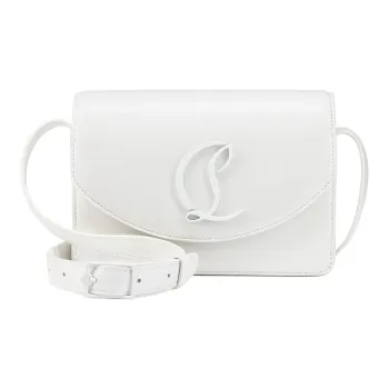 CL LUBOTING Nappa Leather Shoulder Bag Crossbody Bag Women's White