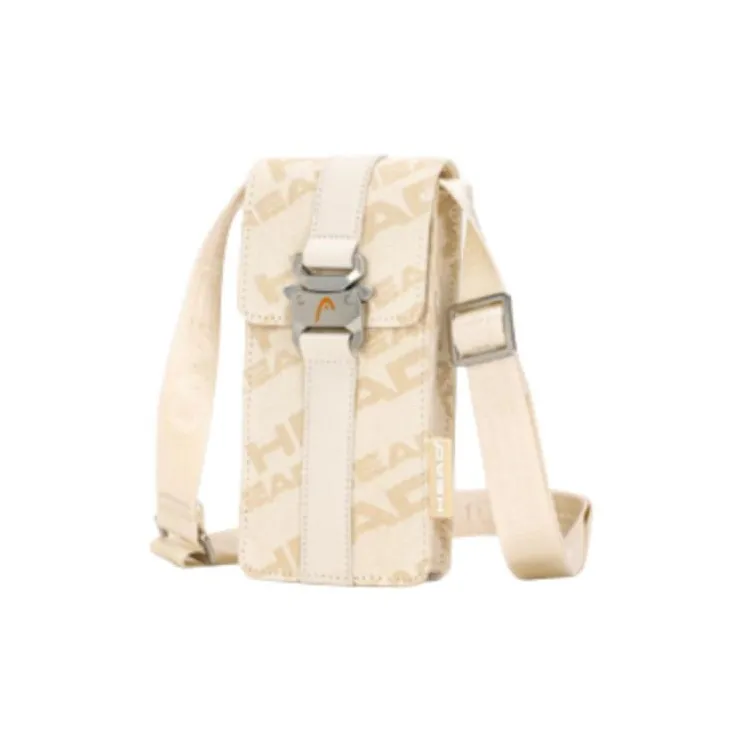 HEAD Fabric Shoulder Bag Crossbody Bag Cell Phone Pouch Small Size Women's Ecru-1