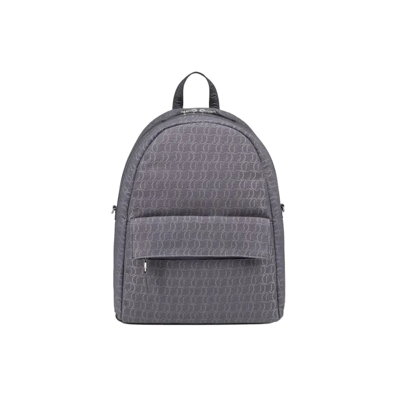 CL LUBOTING Cotton Fabric Backpack Men's Smoke Gray-0
