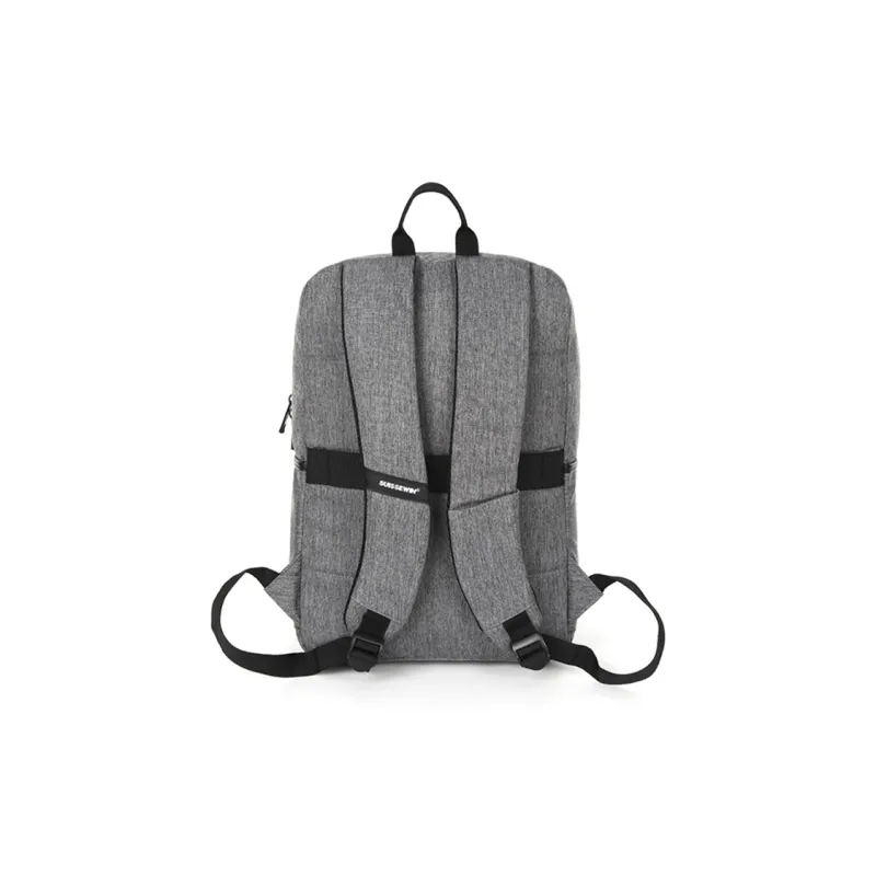 SUISSEWIN Oxford Fashionable Portable Computer Large Capacity Backpack Regular Unisex Light Gray/Dark Gray-2