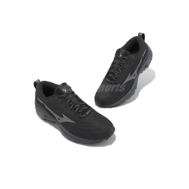 Mizuno Women's Wave Rider GORE TEX 4E Wide 'Black Silverstar' Women's-3