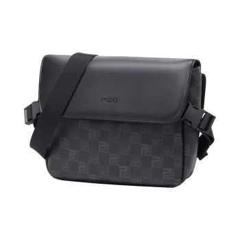 POLO PVC Shoulder Bag Men's Black