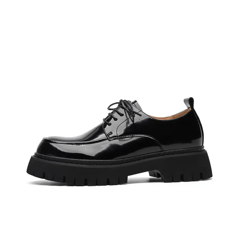 Chi Wolf Derby Shoes Casual Shoes Men's Black-0