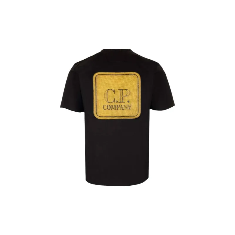 C.P.Company Graphic Badge Crewneck T Shirt-1