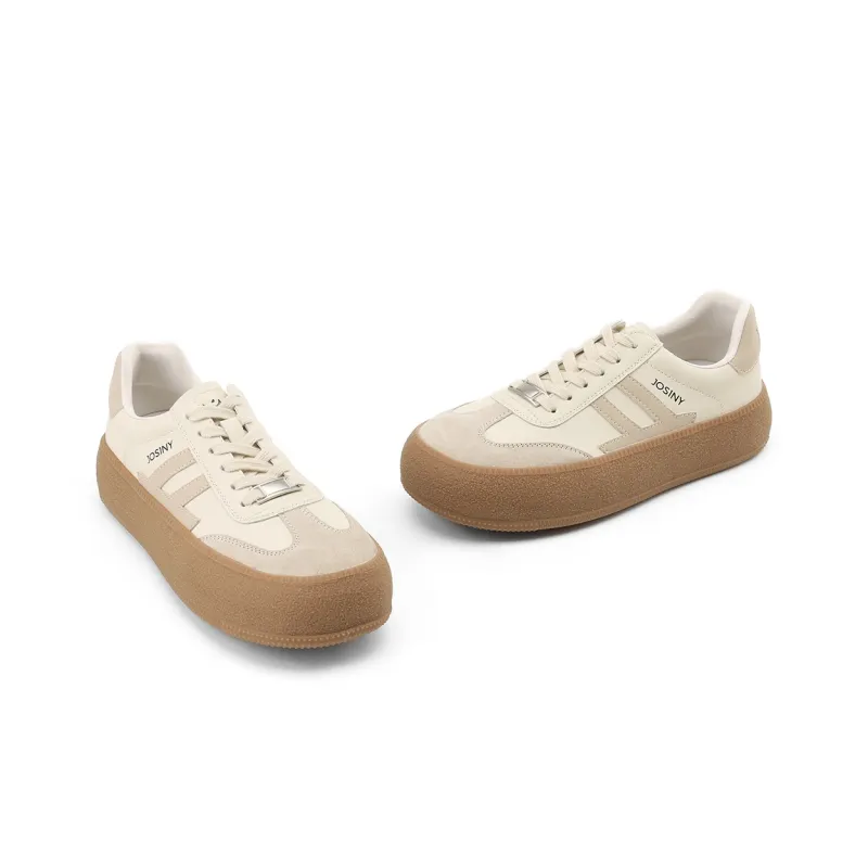 JOSINY Cushioned Wear Resistant Lightweight Breathable Low Top Casual Sports Skateboard Shoes Khaki/Black-15