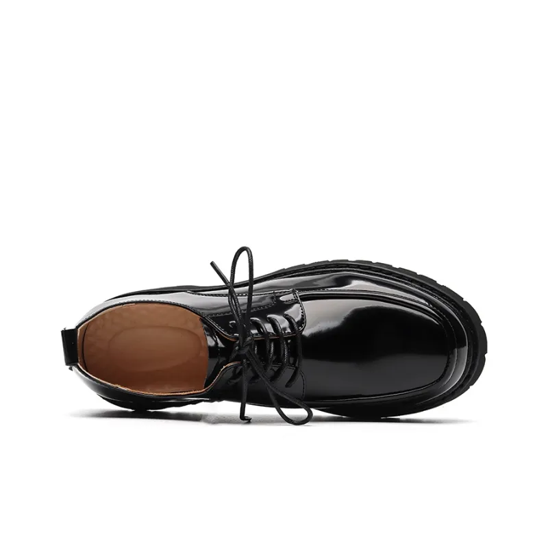 Chi Wolf Derby Shoes Casual Shoes Men's Black-2