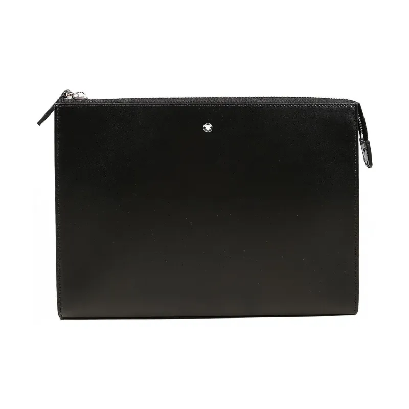 MONTBLANC Meisterstuck Leather Briefcases Clutches Men's Black-0