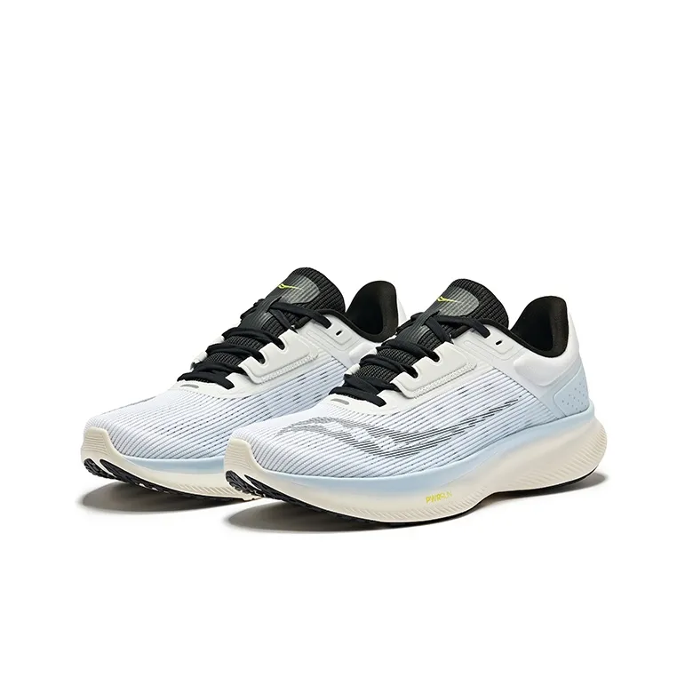Saucony Vessel Cushioning Low Top Casual Running Shoes Unisex White Blue Black-2