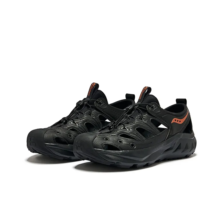 Saucony Cradle MT Low-Top Sports Sandals Unisex Black Orange-2