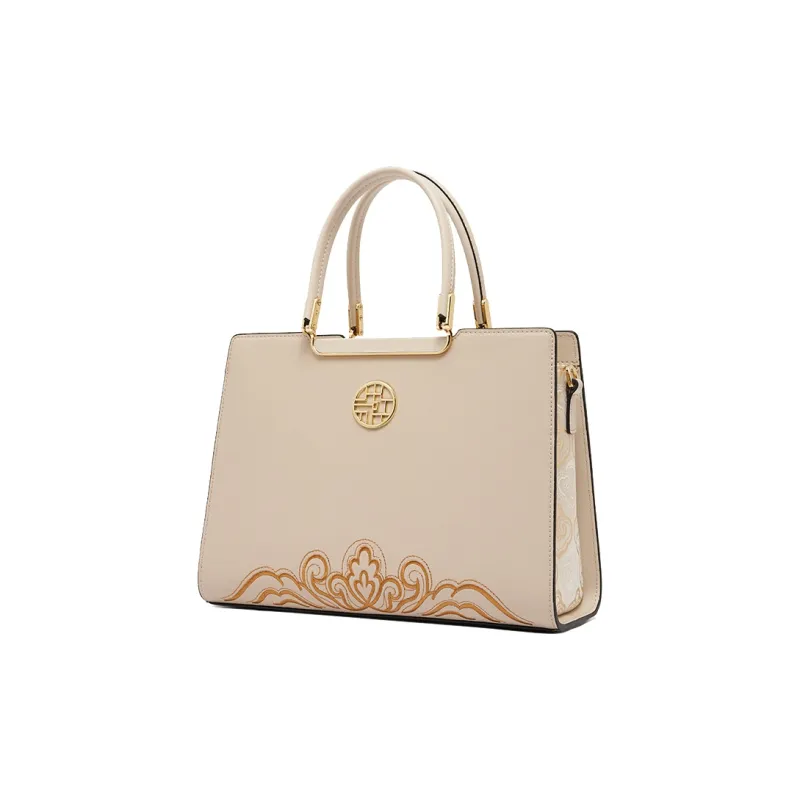 Geshiman Cow Leather Crossbody Handbags Regular Women's Ecru/Black/Apricot/Royal Blue/Burgundy-8