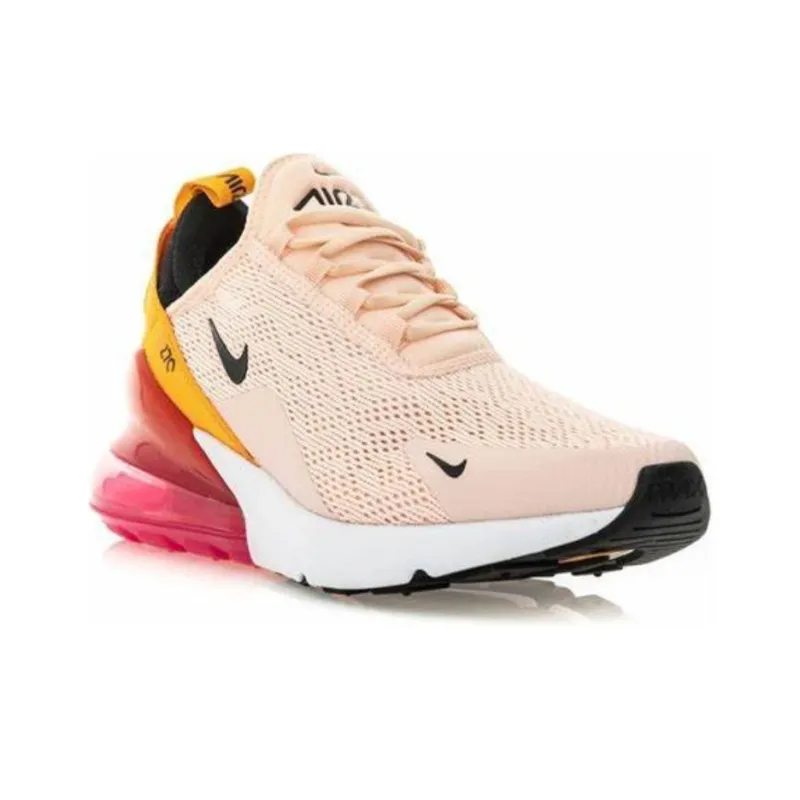 Nike Air Max 270 Cushioning Anti Slip And Wear Resistant Low Top Running Shoes Women's Pink-2