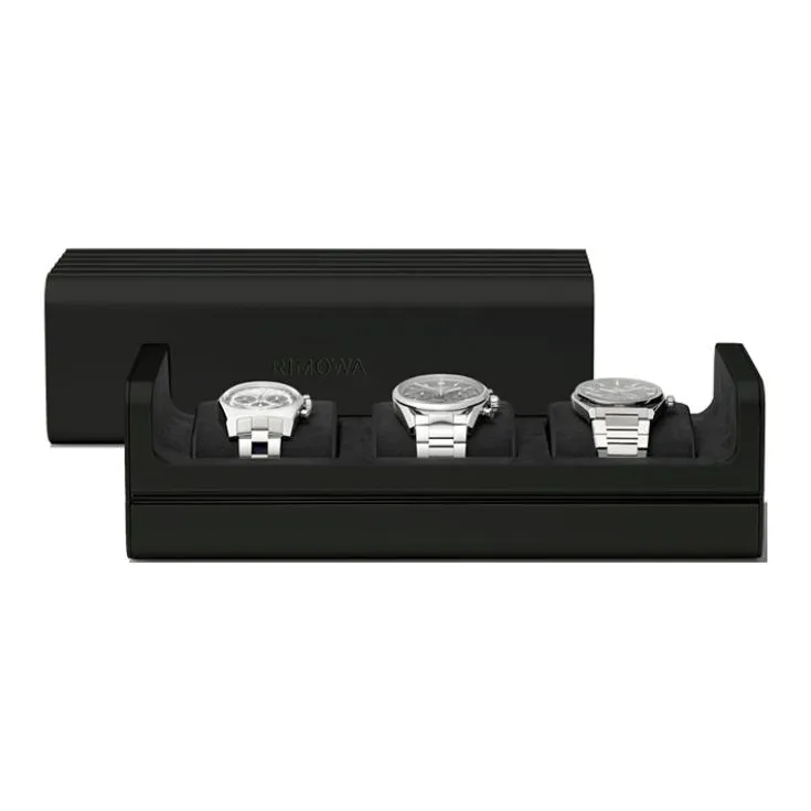 RIMOWA Anodized Aluminum Oxide Watch Display Case Hard Case Unisex Black-5