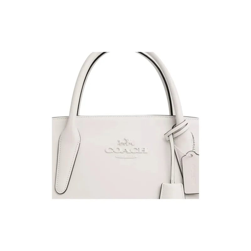 COACH PVC With Skin Tote Bag, Shopping Bag, Handbag Tubas Women's White-3